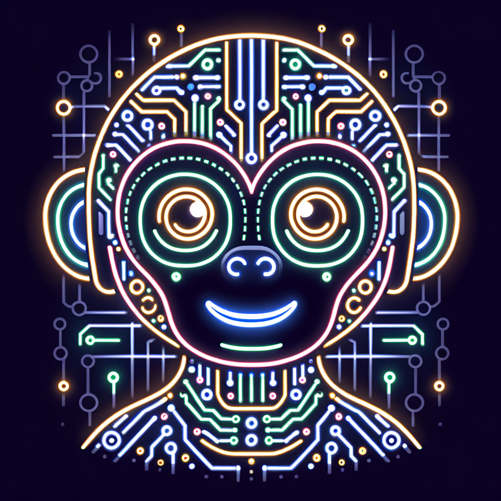 An avatar for my AI bot called ApeLinks.ai Assistant